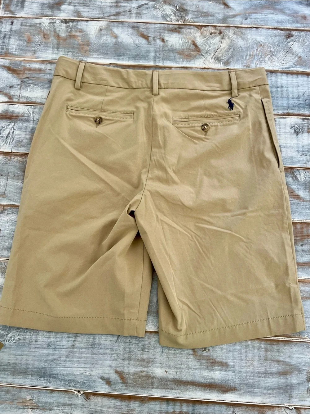 Polo by Ralph Lauren Tan Flat Front Youth Shorts